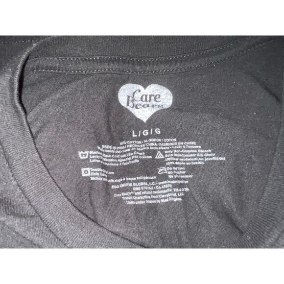 Mad Engine Care Bears Hug Life Black T-Shirt Men's Unisex Size Large L - Picture 8 of 8